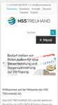 Mobile Screenshot of hsstreuhand.ch